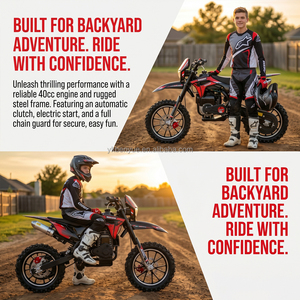 Nouvelle mini moto tout-terrain monocylindre 4 temps avec chaîne, couleur vert-fer noir, pour la course d'aventure, design compact pour les petites balades - Product Image 6