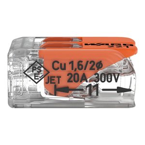 221-412 Connecteur rapide pour câblage électrique en cuivre, 2 voies, RF Power Copper PC, type <span class=keywords><strong>Wago</strong></span>, à une borne, 12 AWG, avec tige de commande - Product Image 5
