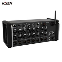 Console de mixage numérique professionnelle LOGO MR18 pour montage en rack, MR12 avec Wi-Fi intégré, DSP, mixeur audio DJ studio avec enregistreur USB