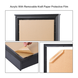 Vitrine à verres à liqueur, 8 niveaux, support à verres rectangulaire, armoire de présentation verrouillable, protection UV à 98%, étagère amovible classique en bois - Product Image 3