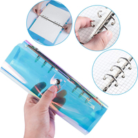 Carnet à spirales A5 A6 en PVC holographique rechargeable, couverture de carnet, classeur à feuilles mobiles, organisateur de fichiers, vente chaude