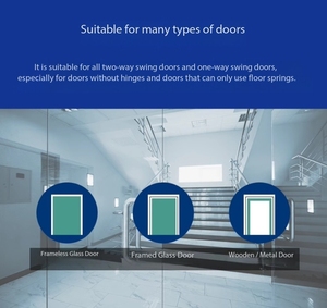 Bộ đóng cửa tự động thủy lực thiết kế hiện đại BTS75, lò xo sàn cho cửa kính - Product Image 6