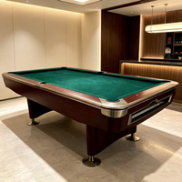 Table de billard américaine de haute qualité 7ft 8FT 9FT avec plateau en ardoise et système de retour de billes pour usage intérieur
