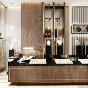 Diseño de Interiores para Tienda de Joyería y Relojes de Lujo, Personalización Completa de la Habitación, Vitrina de Vidrio, Decoración de Tienda - Product Image 2