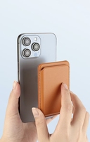 Dompet Ponsel Kulit PU Multi-Warna dengan Logo Kustom, Anti RFID, dan Magnet Kuat untuk iPhone 16 Pro Max