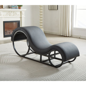 Caldo di vendita moderna struttura in acciaio per andare divano rosso sedia per <span class=keywords><strong>il</strong></span> tempo libero a forma di S sedia Yoga per camera da letto e soggiorno - Product Image 1