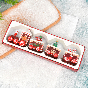 Hatty Wooden Trains Festive <b>Window</b> <b>Display</b> Toys and Kindergarten <b>Christmas</b> Holiday Gifts Factory Wholesale - Product Image 4