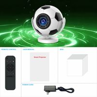 Mini projecteur T3 Android HD 1080P, home cinéma portable, football CRT, garantie de 30 jours