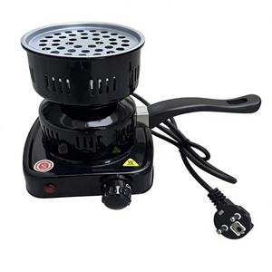 <b>Portable</b> <b>Electric</b> Charcoal Burner Thermostatic Shisha Coal Igniter Adjustable Heat Metal Charcoal <b>Heater</b> for Hookah BBQ Camping - Product Image 1