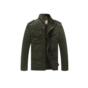 Abrigo de algodón barato OEM personalizado de fábrica 2023 para <span class=keywords><strong>hombre</strong></span>, chaqueta cortavientos informal ajustada con cuello levantado, chaqueta de campo para <span class=keywords><strong>hombre</strong></span>, chaqueta Cargo - Product Image 3