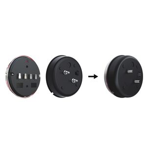 12-24v Led rond led feux arrière remorque Hamburger feux de conduite arrêter clignotant <span class=keywords><strong>feu</strong></span> arrière pour camion camion Van <span class=keywords><strong>caravane</strong></span> - Product Image 5