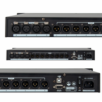 Processeur de son numérique PS-48 4 entrées 8 sorties, système de gestion de haut-parleurs DSP 24 bits avec crossover, égaliseur, delay et limiteur