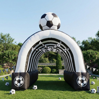 Arche d'entrée sportive gonflable personnalisée en Oxford pour événements de football, décorations de fêtes et allées thématiques