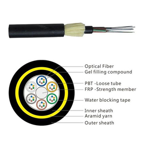 Câble à Fibre Optique ADSS/ASU 12, 24, 48 Fils, Portée 200m, ADSS 2, 4, 6, 24, 48, 96 Fils, 4km, Gaine Simple/Double - Product Image 1