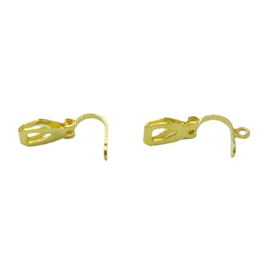 Copper <b>Clip</b>-On Earring Findings Triangular Shape With Hanging Hole For Earring Making In Imitation Gold Silver And Antique Blue - Product Image 4