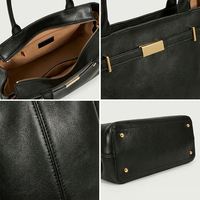 Sac fourre-tout en cuir de vachette minimaliste pour le travail, exportateur chinois pour femmes, fabricant, logo personnalisé