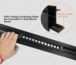 220V Wifi Dimmbare Decken profil <span class=keywords><strong>Fase</strong></span> Gu10 Flood Spot Stretch Rail Führung <span class=keywords><strong>LED</strong></span> Magnets chienen Lichter Licht leiste Modern COB 50000 - Product Image 5