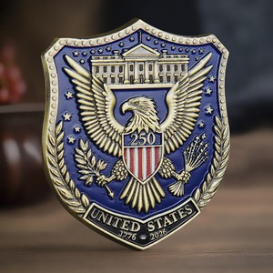 Moneda Conmemorativa del 250 Aniversario de la Guardia de la Seguridad Nacional de los Estados Unidos, Escudo <span class=keywords><strong>Semper</strong></span> Fidelis 1775-2025 - Product Image 4