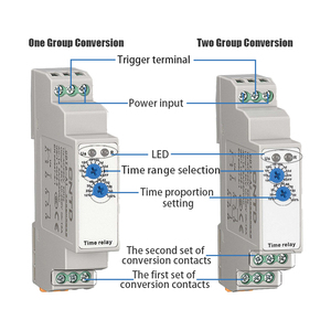 ريلاي توقيت CNTD CDT6-AT10M بقطر 35 ملم للتركيب على قضبان DIN، يعمل بتيار متردد 220 فولت (50-60 هرتز)، مع خاصية تأخير التشغيل، وحماية IP20، وميزة الطلاء بالإيبوكسي - Product Image 3