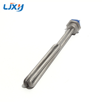 LJXH Élément de chauffe-eau électrique en acier inoxydable 304 Type pliable à vis 1 pouce BSP/NPT Filetage DN25 1KW/2KW/3KW/4KW/6KW