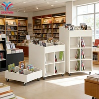 Offre Spéciale Bibliothèque Commerciale Meubles Librairie Mobile De Livre De Stockage Chariot Avec Roues