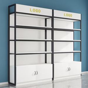 Exhibidores de Metal y Madera de Estilo Moderno, Estante de Exhibición de Cosméticos para Tiendas Minoristas, Suministro Directo de Fábrica - Product Image 2