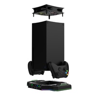 Support de ventilateur de refroidissement hyt pour console Series, matériau ABS, design antidérapant, compatible sans fil avec One S One X, noir