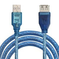 Kabel DFX USB 2.0 a Male to Female 1.5m, Kabel Ekstensi Kecepatan Tinggi Multi Warna Opsional untuk Rak Server