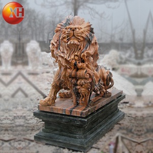 Escultura de Tigre de Mármol Tallada en Piedra para Jardín - Product Image 4