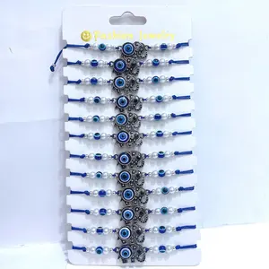 Nouvelle mode bijoux en gros coloré bracelet perles de cristal femmes à la main wrap bracelet éléphant bohême mer