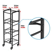 Porte-bouteilles d'eau seau robuste personnalisé à 5 niveaux Support de rangement détachable de 5 gallons avec fonctions d'affichage