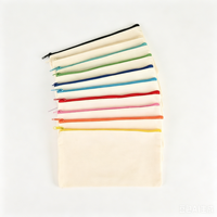Pochette à crayons en toile colorée pour étudiants