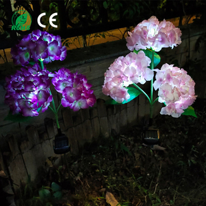 Lampes solaires LED d'extérieur de haute qualité en forme d'hortensias pour clôtures, décoration de <span class=keywords><strong>jardin</strong></span> <span class=keywords><strong>et</strong></span> ambiance festive - Product Image 3