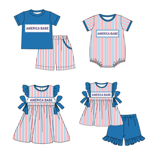 <span class=keywords><strong>Ropa</strong></span> <span class=keywords><strong>de</strong></span> bebé americana para niños pequeños, niñas, niños, trajes a juego, venta al por mayor, Boutique, 4 <span class=keywords><strong>de</strong></span> julio, <span class=keywords><strong>ropa</strong></span> <span class=keywords><strong>de</strong></span> rayas <span class=keywords><strong>de</strong></span> verano <span class=keywords><strong>de</strong></span> alta calidad - Product Image 1