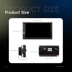 Autoradio Android intelligent avec écran IPS 7 pouces, CarPlay, Android Auto, GPS, WiFi, Bluetooth, radio FM, RDS, 4+64 Go, compatible avec plusieurs marques - Product Image 5