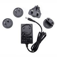 Nouveaux produits adaptateur de prise interchangeable EU/US/UK/AU/CN standard 12V 2.5a 30W alimentation pour outil électrique, caisse enregistreuse