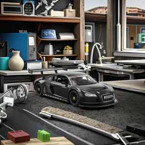 1:24 मैट ब्लैक कार डाइकास्ट खिलौना उत्कृष्ट कारीगरी बच्चों के संग्रह के लिए विस्तृत डिजाइन - Product Image 2