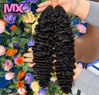 Extensions de cheveux humains bouclés birmanes pré-bouclées pour tresses au crochet, extensions de cheveux humains au crochet sans nœuds, extensions de cheveux humains effet plumes