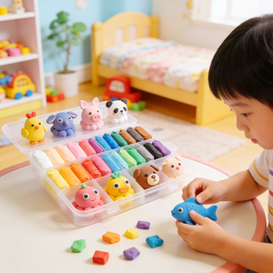 Argile super douce en gros, 36 couleurs, argile légère pour enfants, argile à séchage à l'air pour bricolage manuel avec outils - Product Image 4