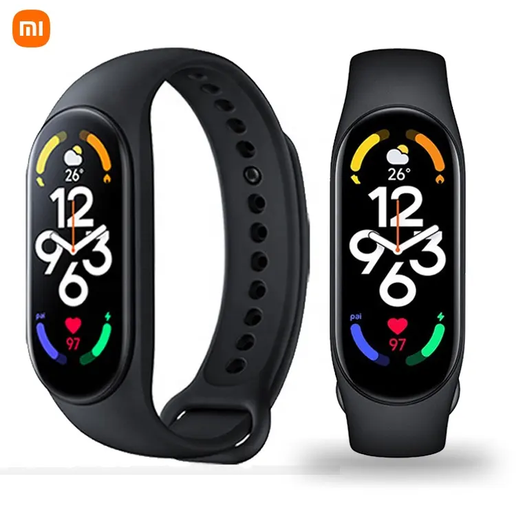 For Men Women Android 2022 Fitness Bracelet Health New Xiaomi Band Amoled Original Smart Watch Mi Band 7
