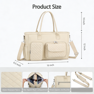 <span class=keywords><strong>Borsa</strong></span> Tote per Laptop da Donna con Scomparto Termico per Pranzo 15.6'' <span class=keywords><strong>Borsa</strong></span> da Lavoro per Insegnanti Grande <span class=keywords><strong>Borsa</strong></span> a <span class=keywords><strong>Tracolla</strong></span> per Ufficio - Product Image 3