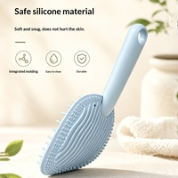 Nouvelle Brosse de Massage pour Animaux en Forme de Crème Glacée, Brosse de Toilettage Double Face pour Éliminer les Poils Détachés des Chats, Grattoir à Poils pour Animaux