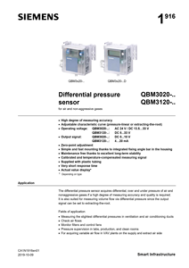 QBM3020-1 Cảm biến áp suất chênh lệch Siemens - Product Image 2
