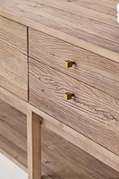 Table console en bois massif rustique moderne antique avec tiroirs, meubles classiques pour salle à manger, villa, cuisine, hôtel, salon