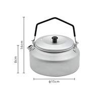 Cafetière portable en aluminium IRONDONKEY 0.8L pour extérieur, pot à eau, ustensiles de cuisine, accessoires de camping