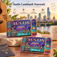 Barre de cuivre pur 999 de 1 oz et 5 oz, édition haut de gamme Landmark City Pass, aimant, cadeau, couleur, édition estampée en relief, objets de collection