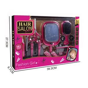 Juego de Salón de Belleza Jinying para Niñas, 14 Piezas, con Espejo con Luz LED, Secador de Pelo, Juguetes de Peluquería para Disfrazarse - Product Image 3