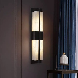 Modern Minimalist Marble Shade <b>LED</b> Wall Lamp for <b>TV</b> Background Living Room Decor Nordic Interior Style Hotel Use - Product Image 2