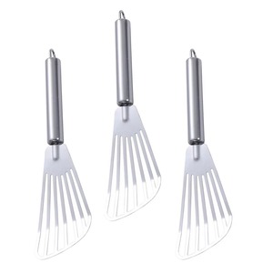Espátula de acero inoxidable para freír carne y pescado, herramienta de cocina, utensilios para hornear, utensilios de cocina resistentes al calor, 3 uds. - Product Image 6