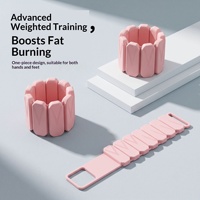 Poids réglables en silicone pour poignets et chevilles, pour yoga, pilates, entraînement en salle, sports, fitness et musculation